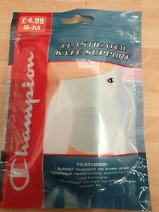Champon Elasticated Knee Support White S/M