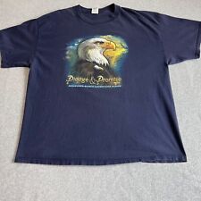 Vintage Eagle Shirt Adult Extra Large Navy Blue Mens Y2K Busch Gardens Park