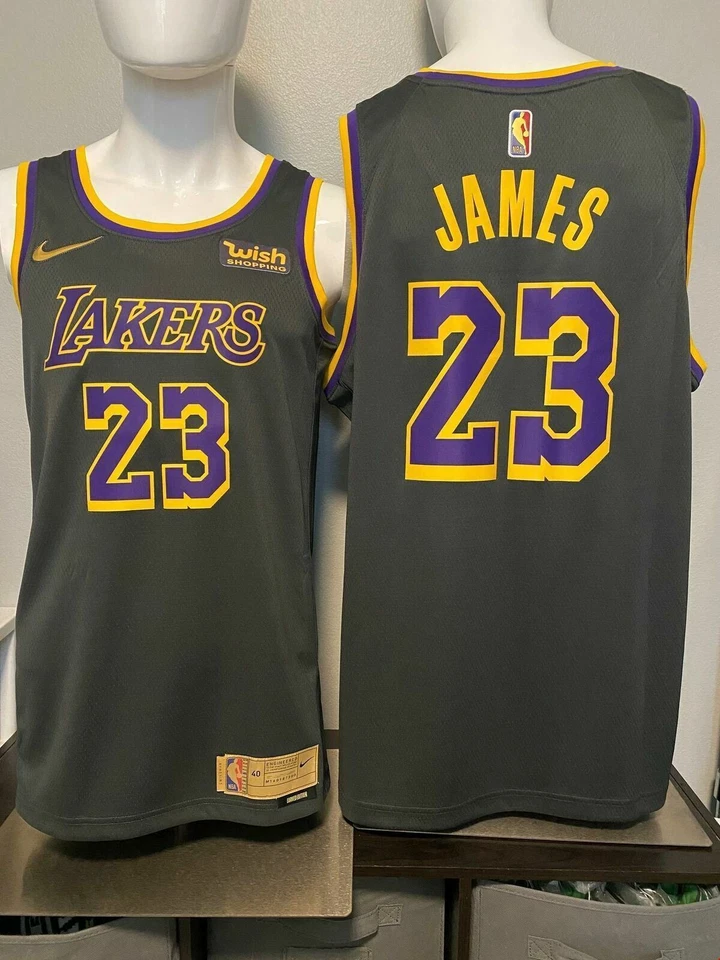 Los Angeles Lakers Jersey Nike LeBron James Adult XXL Swingman Black