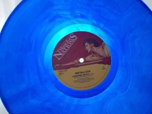 METALLICA Creeping Death *1984  CLEAR MARBLE BLUE MUSIC FOR NATIONS CV12KUT112* - Picture 1 of 5