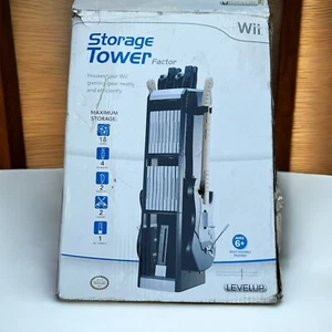 2010 Nintendo Wii Black Storage Tower Level up Aspect Gaming  New In Box - Picture 1 of 9