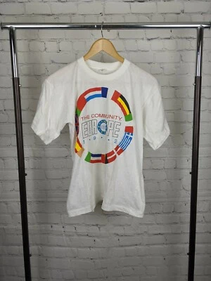 european economic community 1992 Flags Size Large Single stitch shirt Foto 1 de 3
