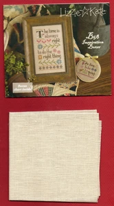 LIZZIE KATE BOXER "DO THE RIGHT THING" CROSS STITCH CHART + FABRIC (B58) 2017 - Picture 1 of 1