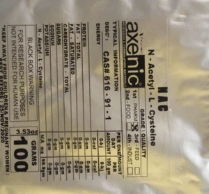 N-Acetyl-L-CYSTEINE Powder 99.9% 100 Grams, NAC - Picture 1 of 2