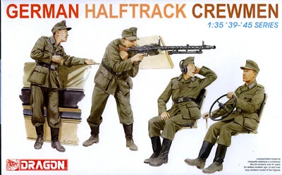 Dragon 1/35 6193 WWII German Half-Track Crewman (1939-1945) (4 Figures) - Image 1 of 2