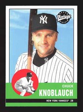 2001 Upper Deck Vintage #159 Chuck Knoblauch    New York Yankees