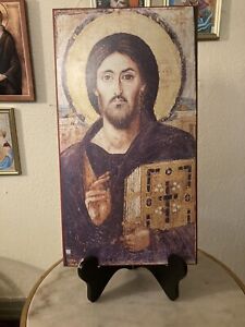 Orthodox Icon Christ Pantocrator (Sinai) XL 17x9