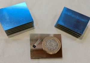 11 x Optischer erster Reflektor Oberfläche flacher Trapezspiegel 51-45x40x2 mm - Bild 1 von 11