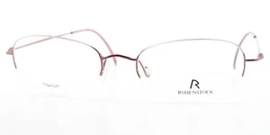 RODENSTOCK Brille R4433 A 49-18 135 Halbrand Rahmen Dezent Rosé Titan Unisex - Picture 1 of 11