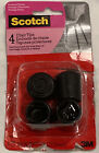 New Open Box Scotch 4pk Rubber Chair Tips Black - protector