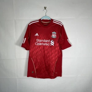 Camiseta Adidas Para Hombre Roja Talla Mediana Liverpool 2010-12 Climacool Home Ver Desc - Imagen 1 de 7