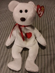 Ty 4058 Valentino Bear Beanie Baby 1993/1994 con etiqueta - Imagen 1 de 2
