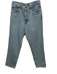 Jean Eddie Bauer lavado claro vintage nuevo con etiquetas talla 36x30 HECHO EN EE. UU. pierna recta Y2K - Imagen 1 de 6