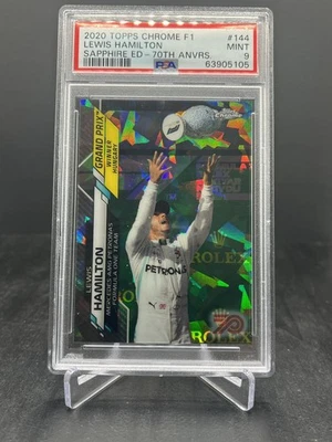 Topps Chrome Sapphire F1 2020 Lewis Hamilton 70 aniversario 40/70 PSA 9 #144 Foto 1 de 2