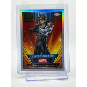 2025 Topps Chrome Marvel Winter Soldier 20th Anniversary Refractor Insert - Picture 1 of 2