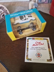 Corgi Model Club 271 - Ghia 5000 Mangusta with De Tomaso Chassis- 2021 Reissue - Picture 1 of 3