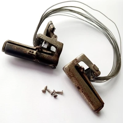 Leedy Hoop-Mount Throw-Off+Butt+14"Wires Nickel Snare Drum Indianapolis Strainer - Image 1 of 4