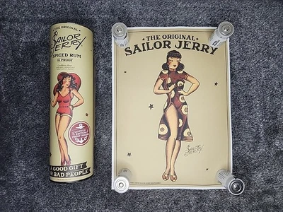 Sailor Jerry 2014 Limited Edition Print & Tube 15x11 - Image 1 of 4