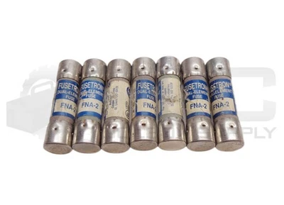 LOTE DE 7 FUSÍVEIS FUSETRON BUSSMANN FNA-2 - Imagem 1 de 4