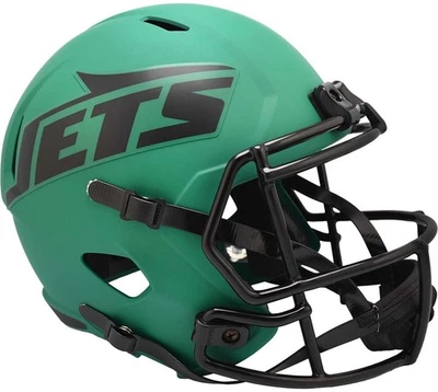 Casco réplica de velocidad Riddell Rave de los New York Jets Foto 1 de 3
