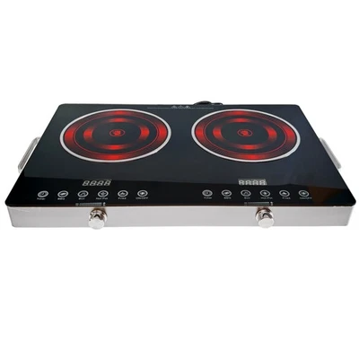 2400W 电动陶瓷炊具 红外 台面 双炊具 燃烧炉 热销 — 第 1/4 张图片