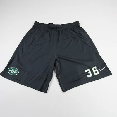 Pantalones Cortos de Práctica New York Jets Nike Dri-Fit Para Hombre Gris Oscuro Usados Foto 1 de 4