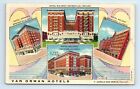 1937 Evansville, IN Postcard- Van Orman Hotels Indiana Ohio Illinois - Multiview