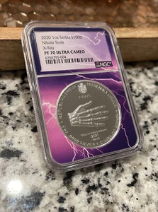 2020 Serbia Nikola Tesla - XRay 1 oz Silver Proof - NGC PF70 UCAM - Picture 1 of 5