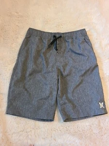 Hurley Boys Stretch Hybrid Pull-On Shorts Gray Size Youth Medium EUC - Picture 1 of 4
