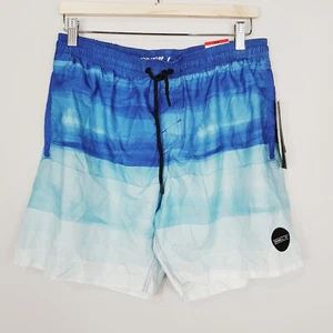 O'NEILL Mens Size M Striped Print Swim Board Shorts NEW + TAGS - Picture 1 of 7