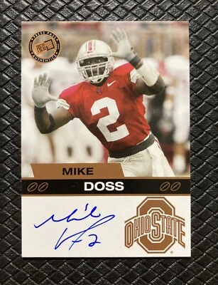 MIKE DOSS 2003 Press Pass Bronze Rookie Auto Colts Ohio St Buckeyes Uniform RARE - Image 1 of 2