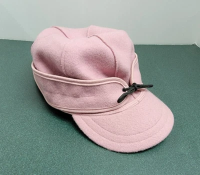 STORMY KROMER~ Corbata para mujer talla 7,25 ROSA mezcla de lana lisa hecha en EE. UU. Foto 1 de 4