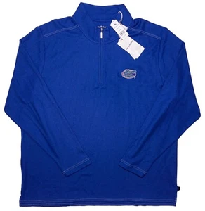 TOMMY BAHAMA Florida Gators Island Zone 1/2 Zip Pullover Blue XXL 2XL ~ New - Picture 1 of 11