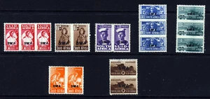 SOUTH WEST AFRICA 1943-4 War Effort Group Overprinted SWA SG 124 to SG 130 MINT - Picture 1 of 2