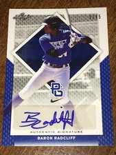 BARON RADCLIFF 2016 Leaf Perfect Game Showcase Autograph #1/15 PHILLIES GA TECH