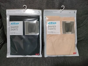 UNIQLO AIRism Shaper Shorts Liscio Tipo S~3XL 3 Nero Beige Donna Nuovo Giappone FS - Foto 1 di 10