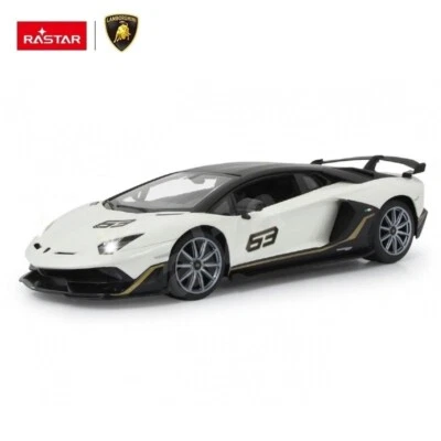 1/14 Rastar Lamborghini Aventador SVJ 63 RC Car White - Image 1 of 3