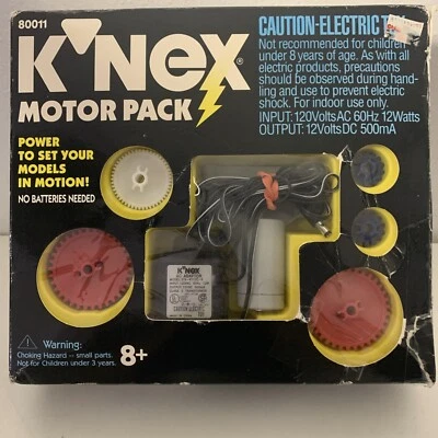 1994 Knex AC Motor Pack 80011  Original Box Collectable Vintage B2 - Image 1 of 4