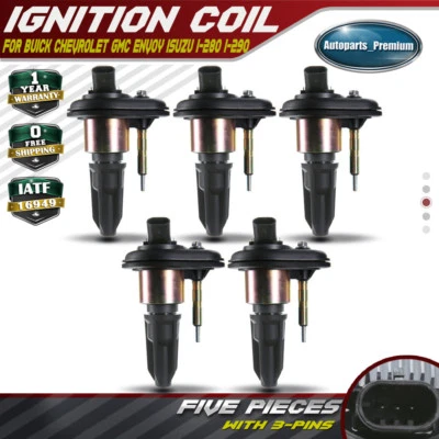 5x Bobina de encendido para Chevrolet Colorado GMC Canyon 2004-2006 Isuzu i-370 Hummer Foto 1 de 4