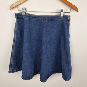 American Apparel Jeans Denim Mini Skirt Size L - Picture 1 of 6