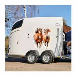 Adesivo Stampa Digitale 60x60 cm Cavalli per Rimorchio Cavalli, Camper, Van. - Foto 1 di 3