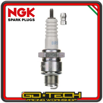 CANDELA NGK BR9HS a PASSO CORTO RESISTIVA con NOTTOLINO SVITABILE 4522 ORIGINALE - Immagine 1 di 4