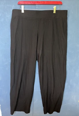 Pantalones Eileen Fisher holgados talla grande negros elásticos elásticos para mujer y mujer Foto 1 de 4