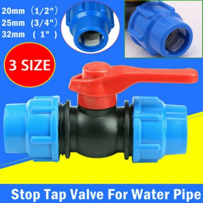 20-32mm PE Rohr PP Kugelhahn mit Außengewinde Absperrhahn Kugelventil Fitting RF - Bild 1 von 4