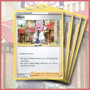 Pokemon TCG: Klara 145/198 Cosmos Holo Promo Set of 4 - Picture 1 of 2