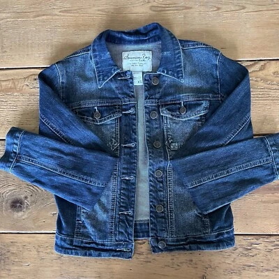 Chaqueta de jean azul para mujer American Rag Cie XS Foto 1 de 4