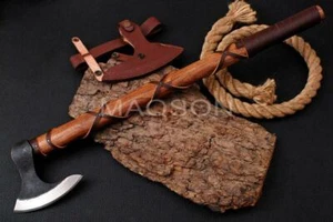 Axt High Carbon Stahl mit Echt-Leder Scheide Wikinger Axt MAQ2612 - Bild 1 von 6