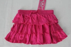 NEW Girls Pink Ruffle Short Skirt Size Small 6 - 6X Spring Summer Party - Picture 1 of 2