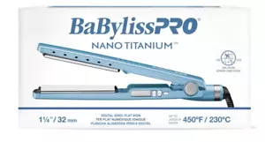 BaBylissPRO Nano Titanium 1¼" Digital Ionic Flat Iron | BNT4091TUC - Picture 1 of 5