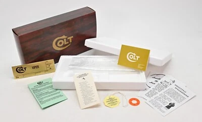 Caja y paquete de papeleo Colt Viper 4 pulgadas 1977-78. Nuevo Foto 1 de 4